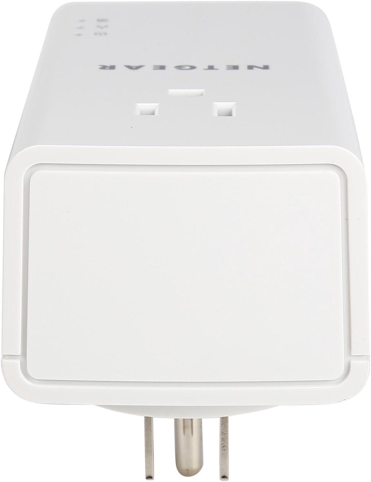 Alt view image 6 of 8 - NETGEAR Powerline 1200 Mbps, 1 Gigabit Port with Pass-Through, Extra Outlet (PLP1200-100PAS)