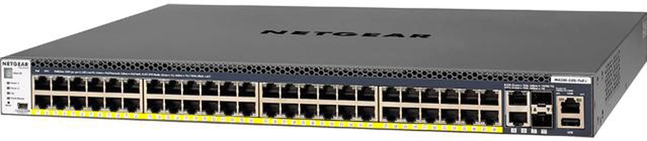 NETGEAR 48x1G PoE+ 591W, 2x10G, 2xSFP+ Managed Switch | GSM4352PB