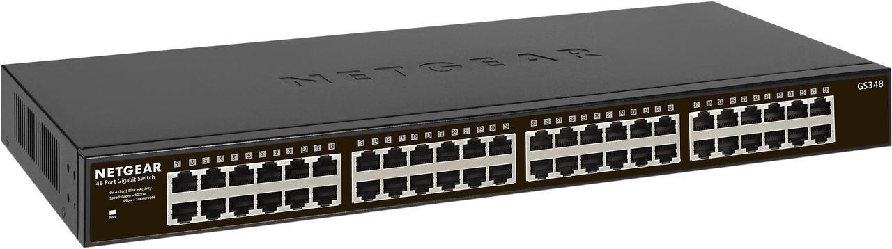 NETGEAR 48-Port Gigabit Ethernet Unmanaged Switch | GS348