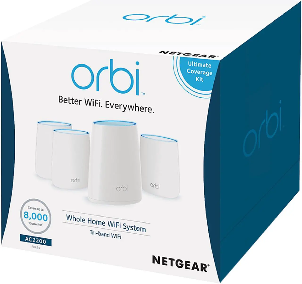 Alt view image 2 of 2 - NETGEAR Orbi Home WiFi System. Up to 8,000 sq ft AC2200 (RBK44)
