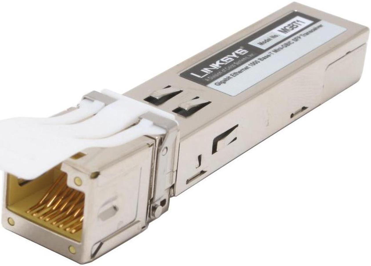 LINKSYS MGBT1 Gigabit Ethernet 1000 Base-T Mini-GBIC SFP Transceiver 1 Gbps Mini-GBIC port