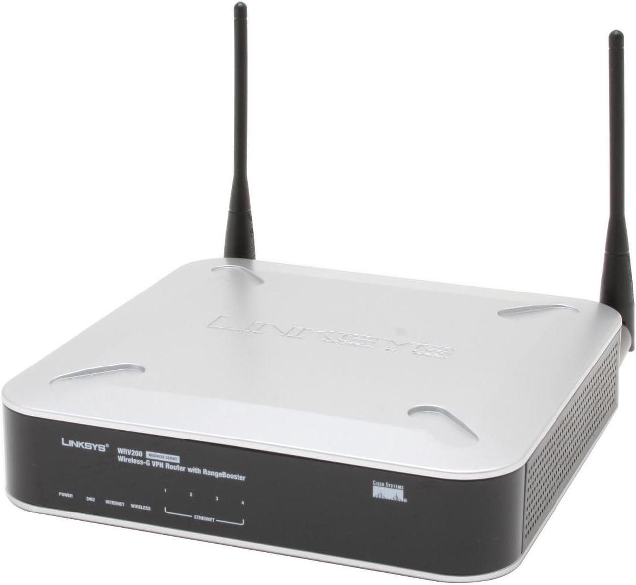 Main image of Cisco Small Business WRV200 Wireless-G VPN Router with RangeBooster IEEE 802.3/3u, IEEE 802.11b/g