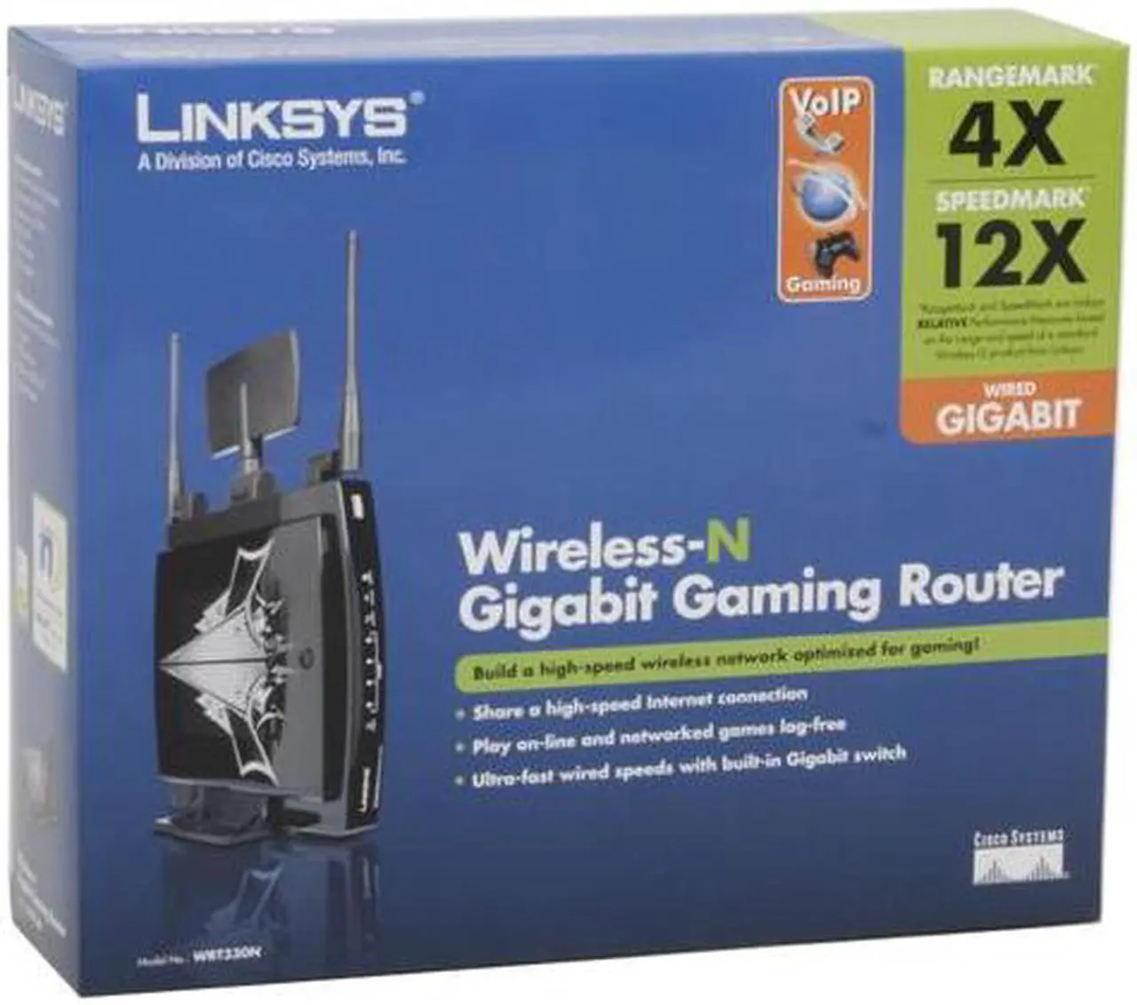 Alt view image 8 of 8 - Linksys WRT330N Wireless-N Gigabit Gaming Router 802.11b, 802.11g, 802.3, 802.3u, draft 802.11n