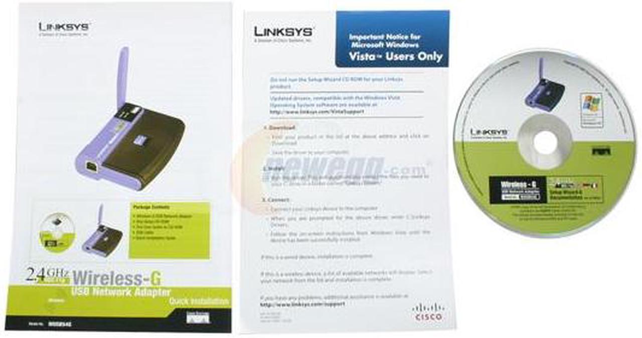 Alt view image 8 of 9 - Linksys WUSB54G Wireless-G Adapter IEEE 802.11b/g USB 1.1/2.0 Up to 54Mbps Wireless Data Rates