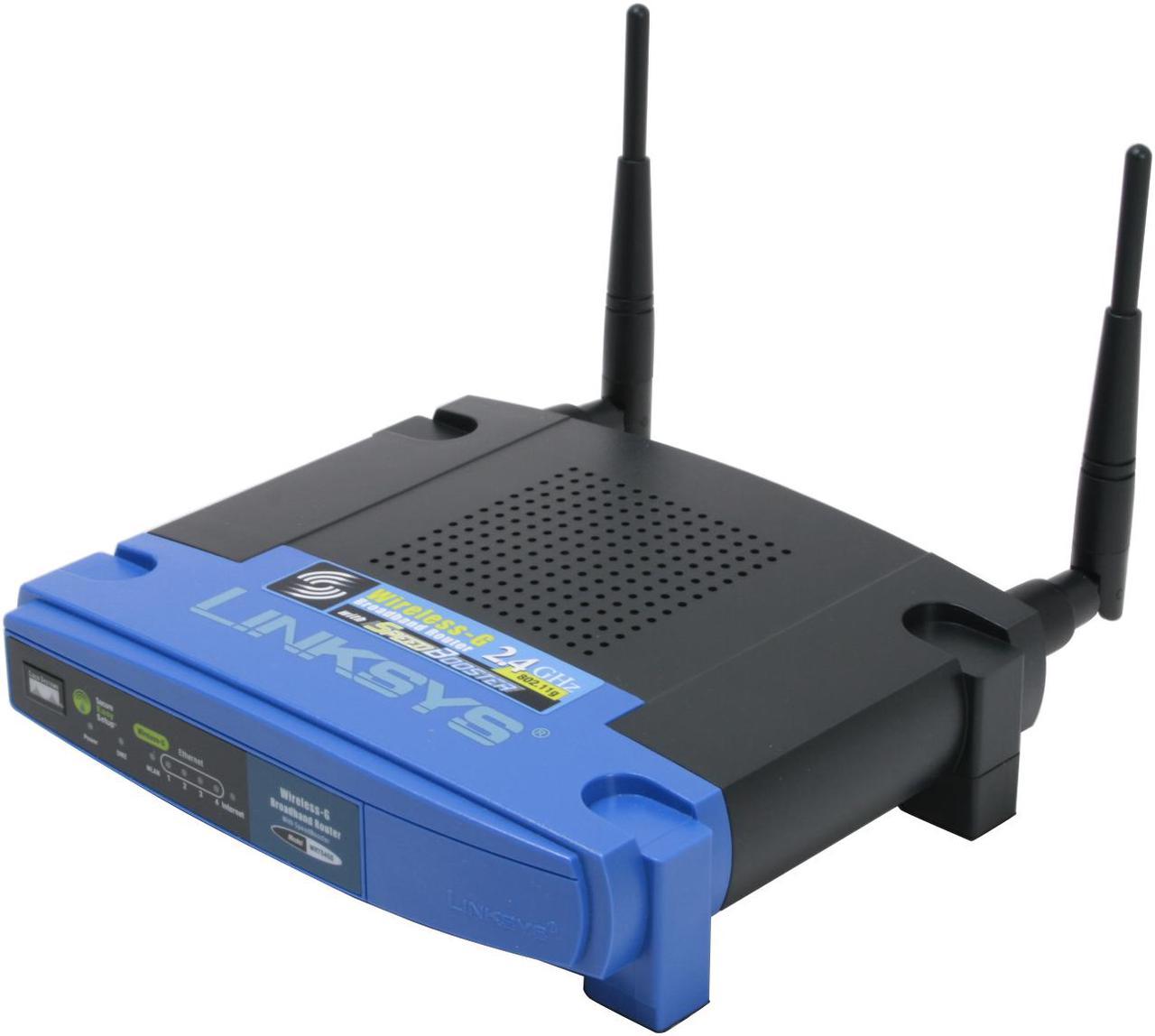 Linksys WRT54GS Wireless-G Broadband Router with SpeedBooster IEEE 802.3/3u, IEEE 802.11b/g