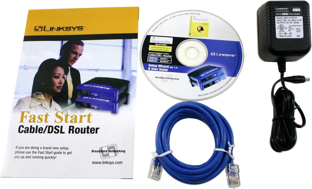 Alt view image 3 of 4 - LINKSYS BEFSR11 1-Port Cable/DSL Router 1 x 10Mbps WAN Ports 1 x 10/100Mbps LAN Ports