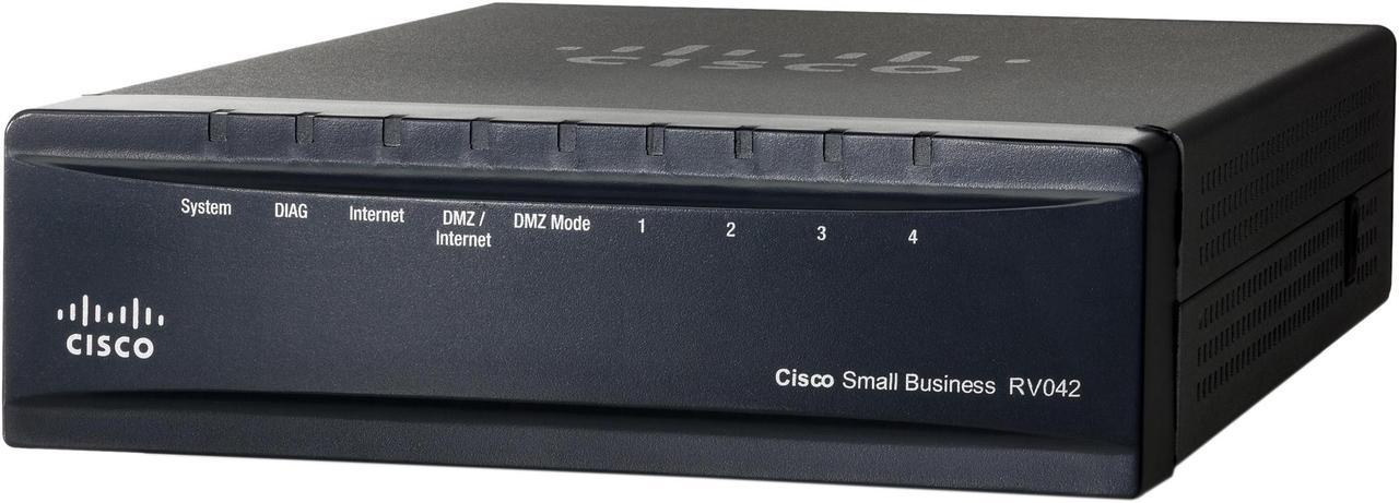 Cisco Small Business RV042 VPN Router 2 x 10/100Mbps WAN Ports 4 x 10/100Mbps LAN Ports