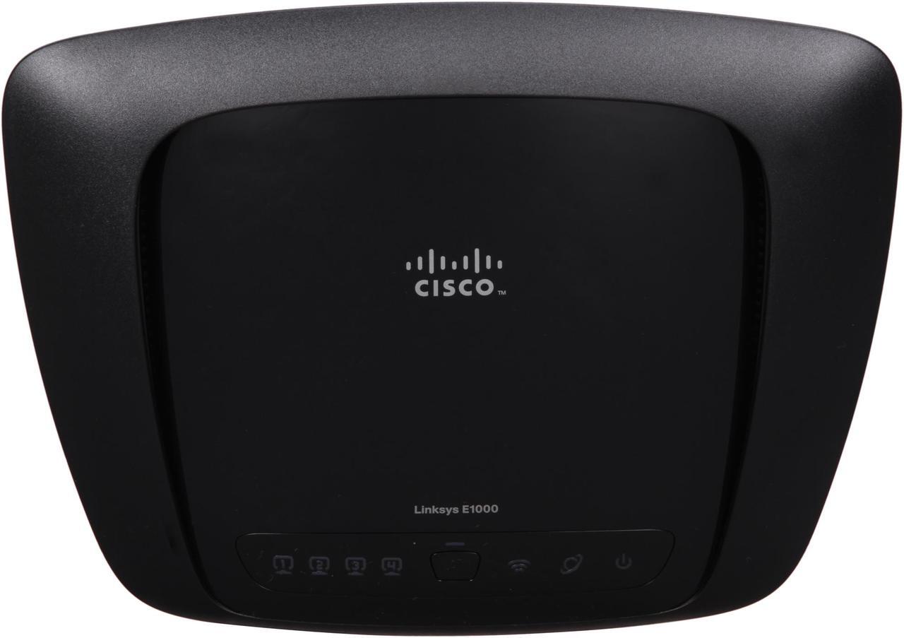 Alt view image 3 of 9 - Linksys E1000 802.11b/g/n Wireless Broadband Router up to 300Mbps/ 10/100 Mbps Ethernet Port x4