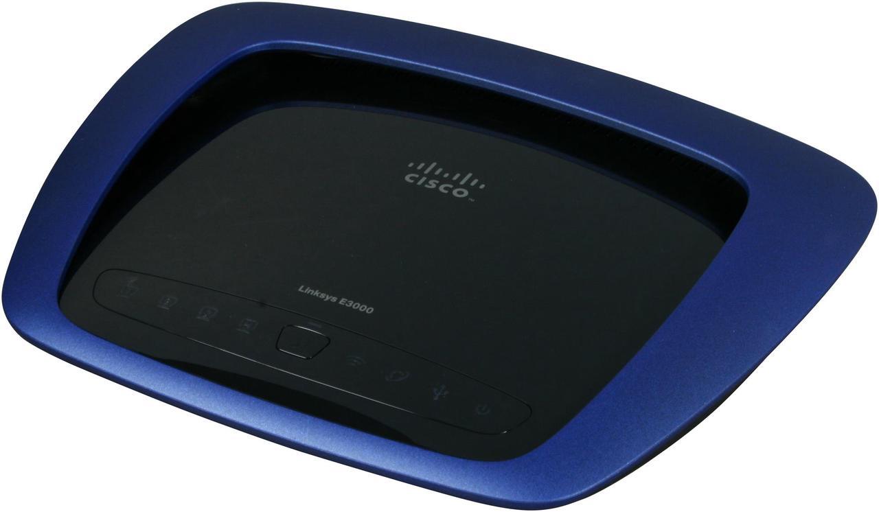 Main image of LINKSYS E3000 Wireless Router simultaneous Dual Band Gigabit 802.11a/b/g/n 2.4GHz / 5GHz up to 300Mbps with USB Built-in UPnP AV Media Server