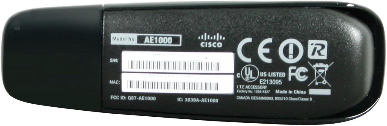 Alt view image 4 of 10 - Linksys AE1000 Wireless Adapter IEEE 802.11a/b/g, IEEE802.11n Draft USB 2.0