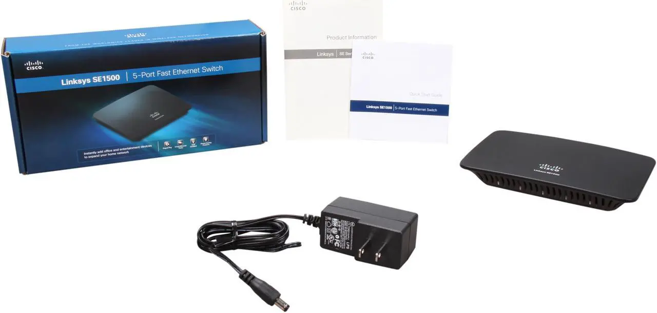 Alt view image 5 of 5 - LINKSYS SE1500 Unmanaged 5-Port Fast Ethernet Switch