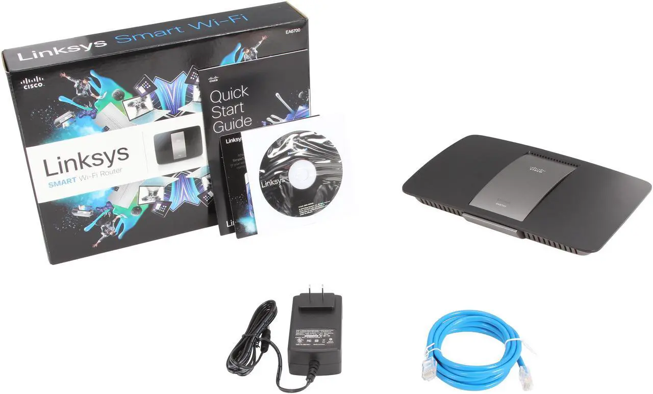 Alt view image 6 of 6 - Linksys EA6700 Smart AC1750 Dual Band N450 + AC1300 Wireless Router IEEE 802.11ac, IEEE 802.11a/b/g/n