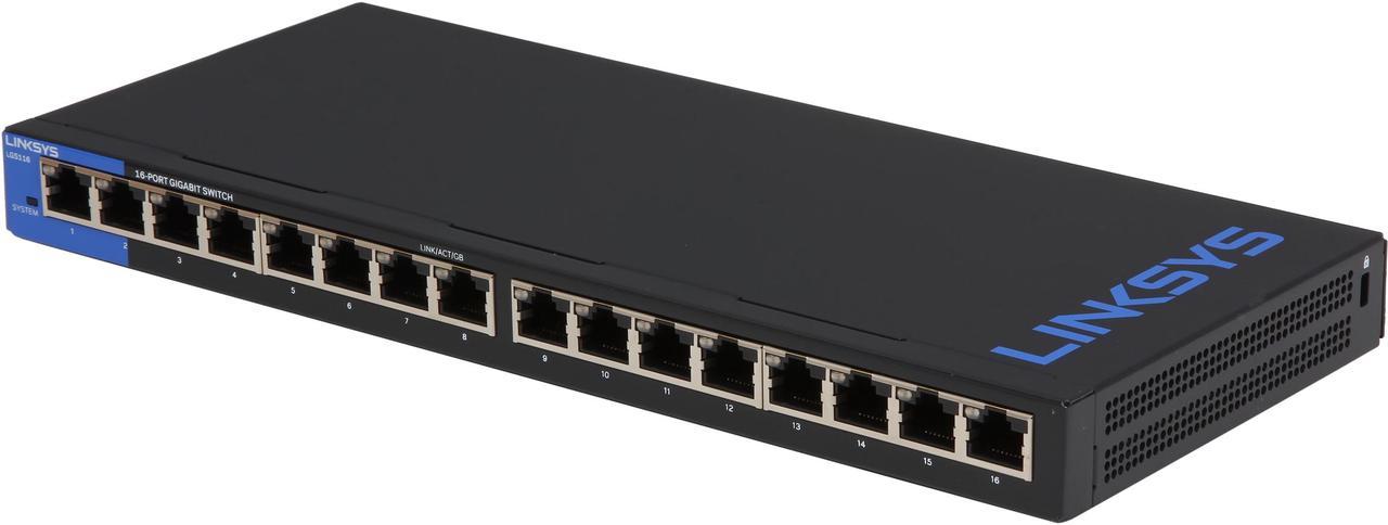 Linksys 16-Port Business Desktop Gigabit Switch (LGS116)