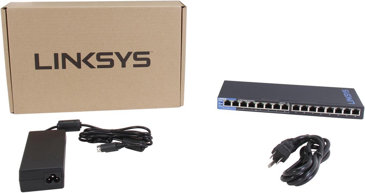 Alt view image 5 of 5 - LINKSYS LGS116P 16-Port Business Desktop Gigabit PoE+ Switch