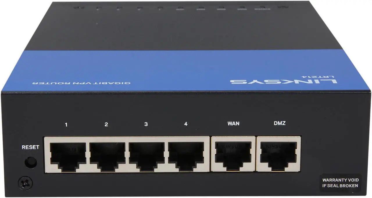 Alt view image 5 of 6 - LINKSYS LRT214 Business Gigabit VPN Router