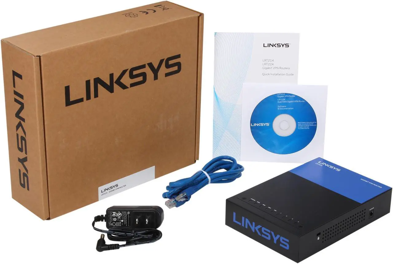 Alt view image 7 of 6 - LINKSYS LRT214 Business Gigabit VPN Router