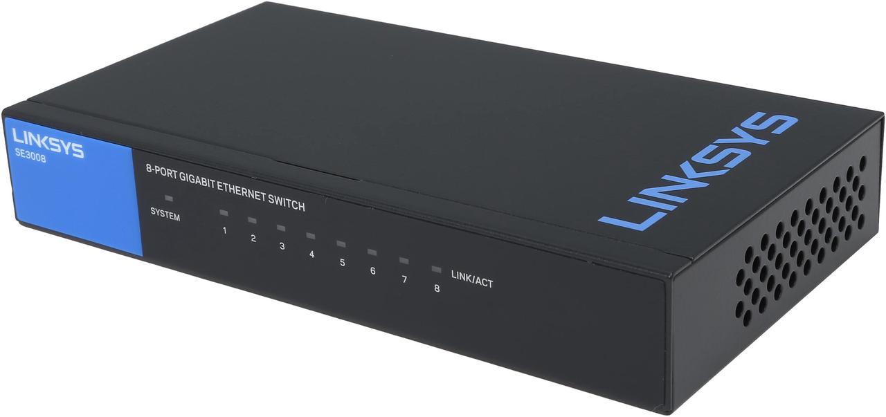 Linksys 8-Port Metallic Gigabit Switch (SE3008)