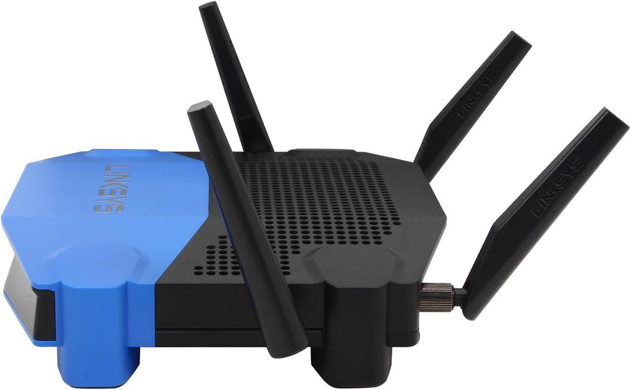 Alt view image 5 of 6 - Linksys WRT1900AC Wireless AC Dual Band Router AC1900, Open Source ready, eSATA/ USB 3.0 Ports