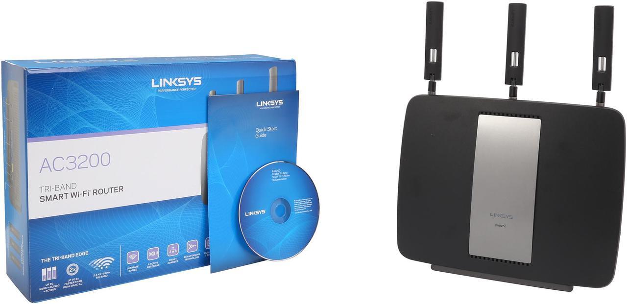 Alt view image 7 of 6 - Linksys EA9200-4A Wireless AC3200 Tri-Band Smart Wi-Fi Router