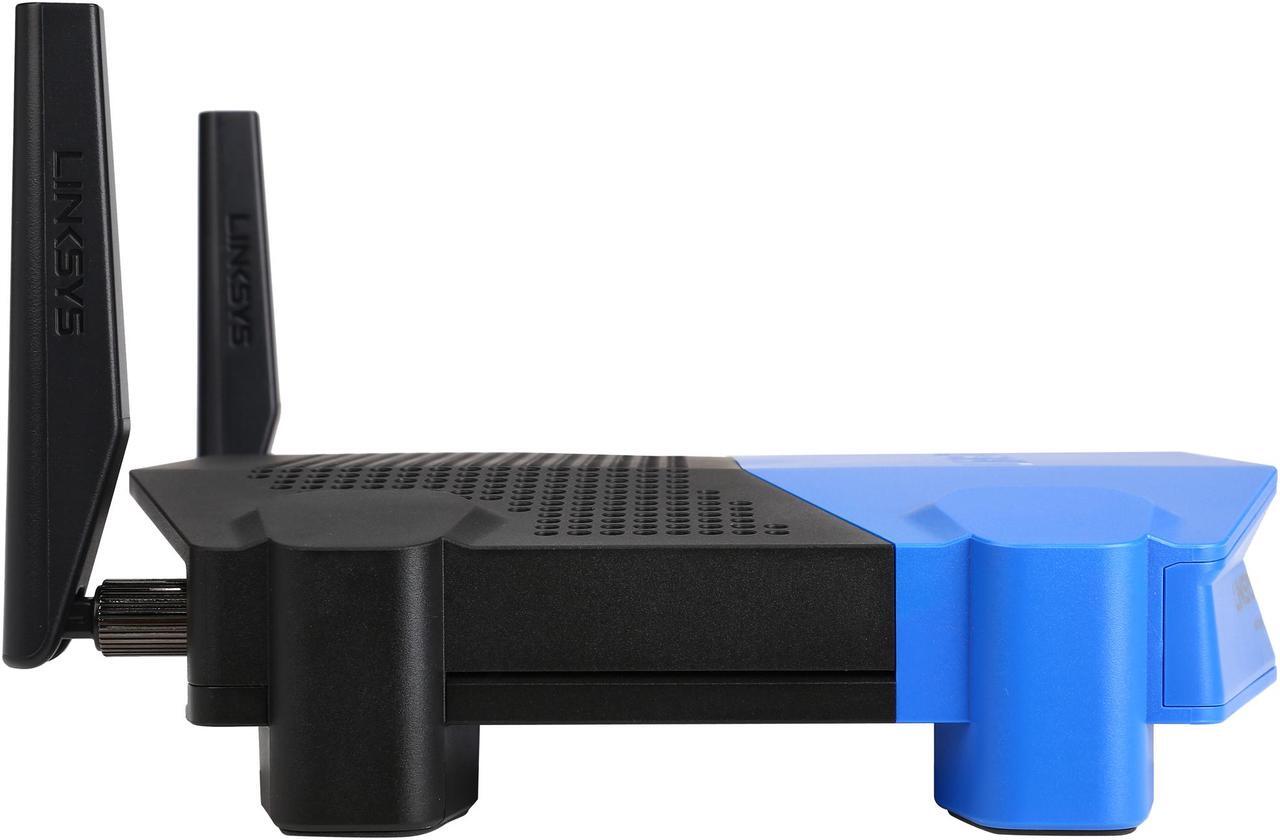 Alt view image 4 of 6 - Linksys WRT1200AC Wireless AC1200 Dual-Band and Wi-Fi Wireless Router with Gigabit and USB 3.0 Ports and eSATA