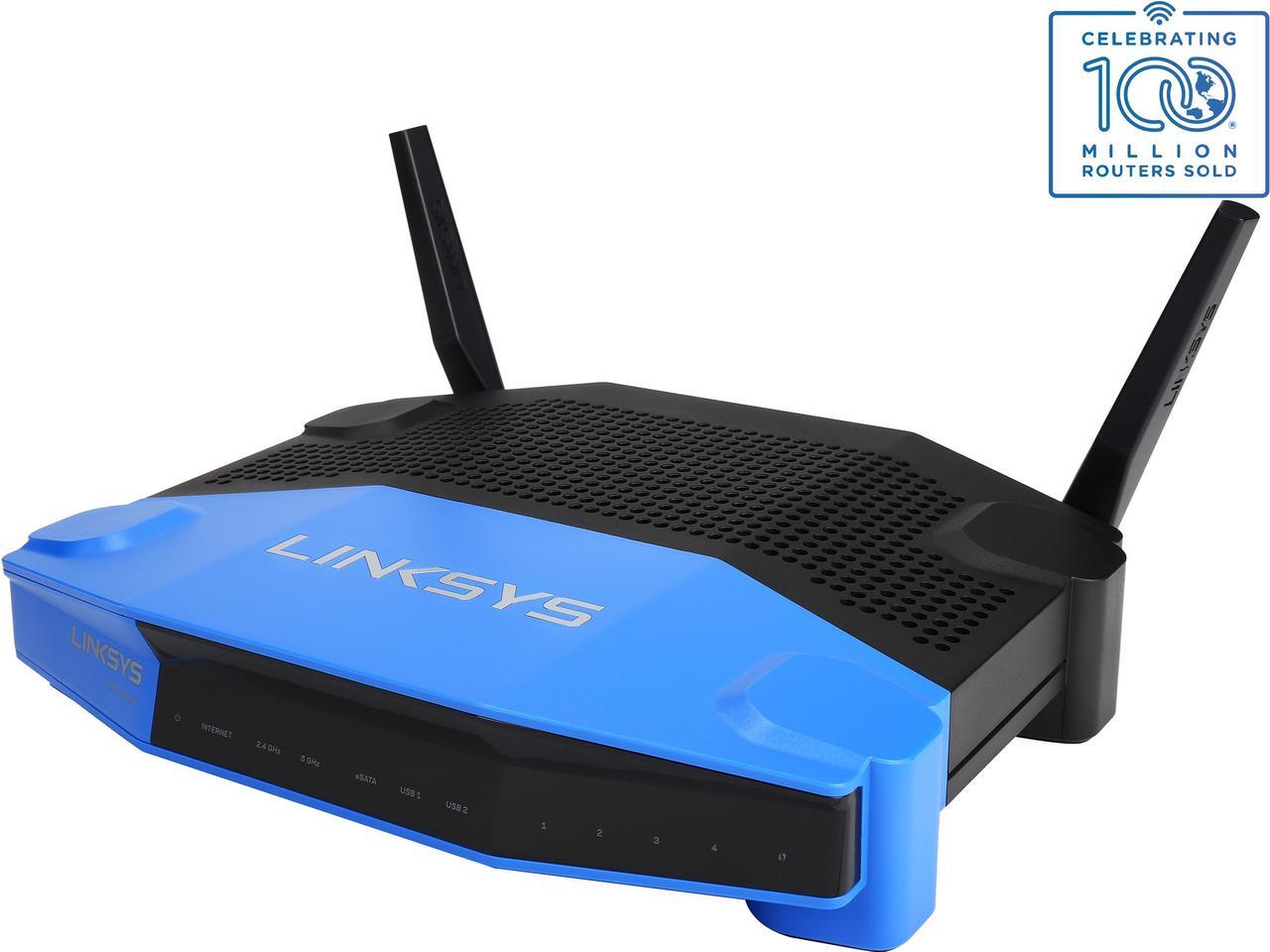 Main image of Linksys WRT1200AC Wireless AC1200 Dual-Band and Wi-Fi Wireless Router with Gigabit and USB 3.0 Ports and eSATA