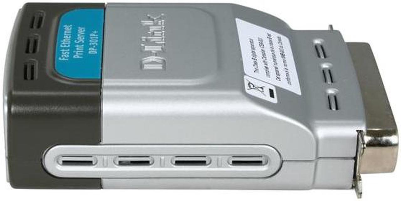 Alt view image 3 of 5 - D-Link DP-301P+ Fast Ethernet Print Server RJ45 Parallel Port with Centronics connector