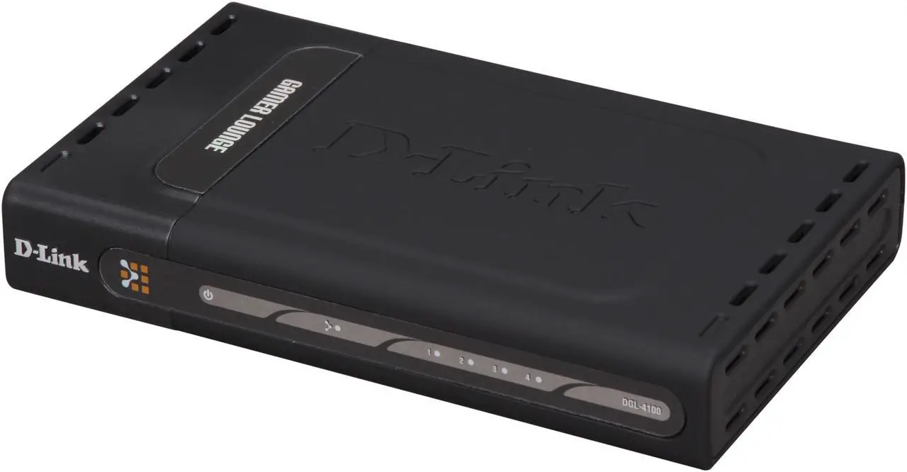 Main image of D-Link DGL-4100 Gigabit Gaming Router GamerLounge Broadband 1 x 10/100Mbps WAN Ports 4 x 10/100/1000Mbps LAN Ports