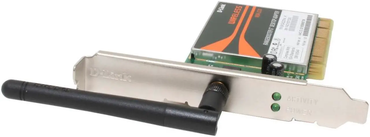 Alt view image 2 of 7 - D-Link WDA-2320 Rangebooster G Desktop Adapter IEEE 802.11b/g PCI Up to 108Mbps Wireless Data Rates