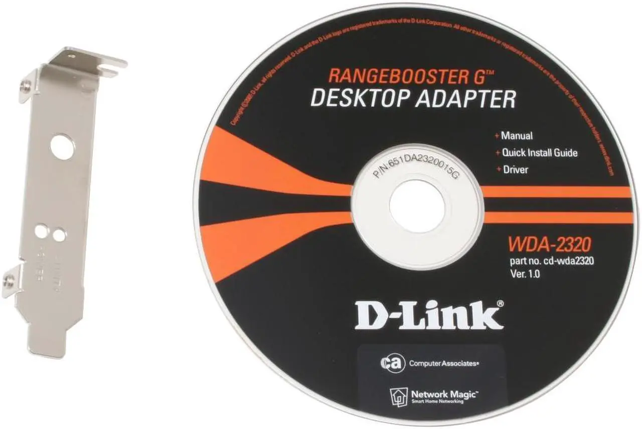 Alt view image 6 of 7 - D-Link WDA-2320 Rangebooster G Desktop Adapter IEEE 802.11b/g PCI Up to 108Mbps Wireless Data Rates