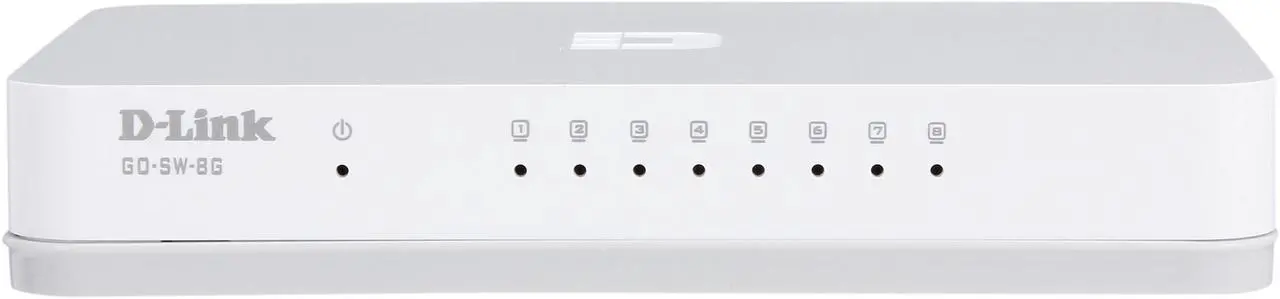 Alt view image 3 of 5 - D-Link GO-SW-8G Unmanaged Gigabit Desktop Switch