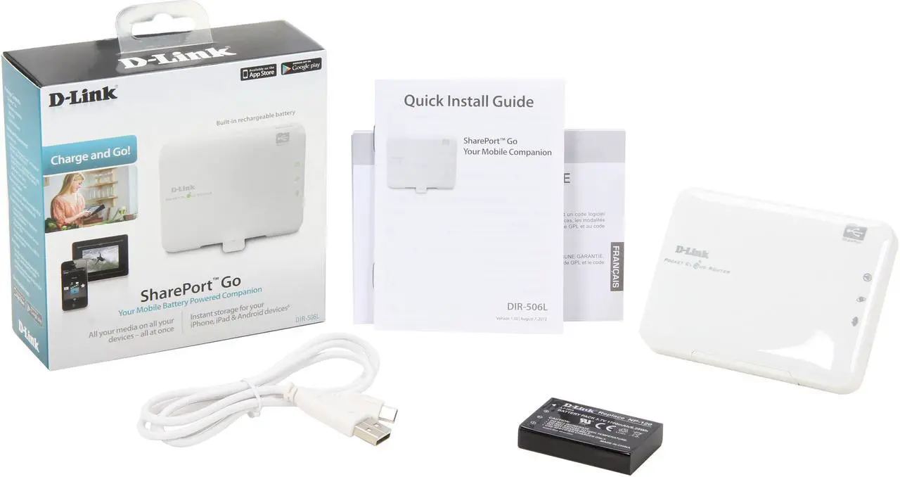 Alt view image 5 of 5 - D-Link SharePort Go Mobile Companion Rechargeable Battery (DIR-506L)