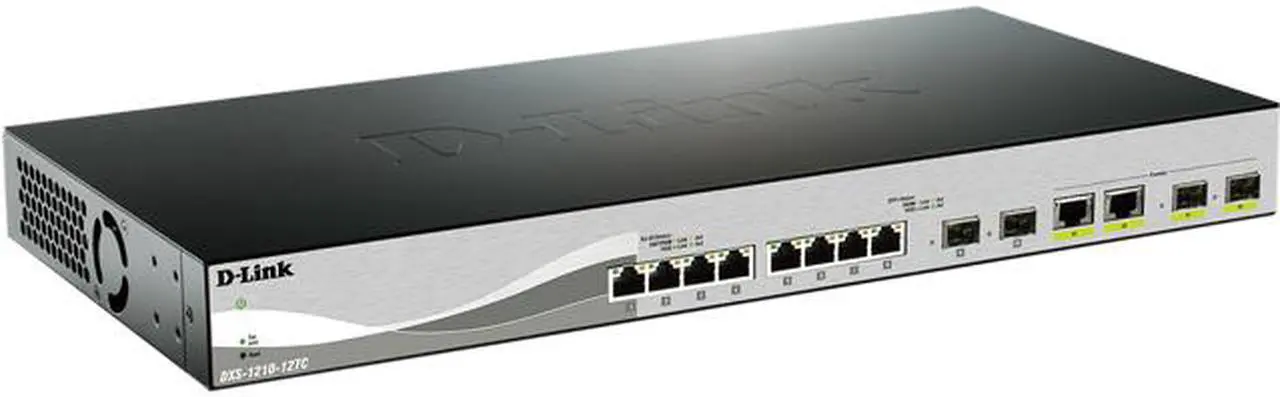 Main image of DXS-1210-12TC - 12-Port Web Smart 10-Gigabit Ethernet Switch
