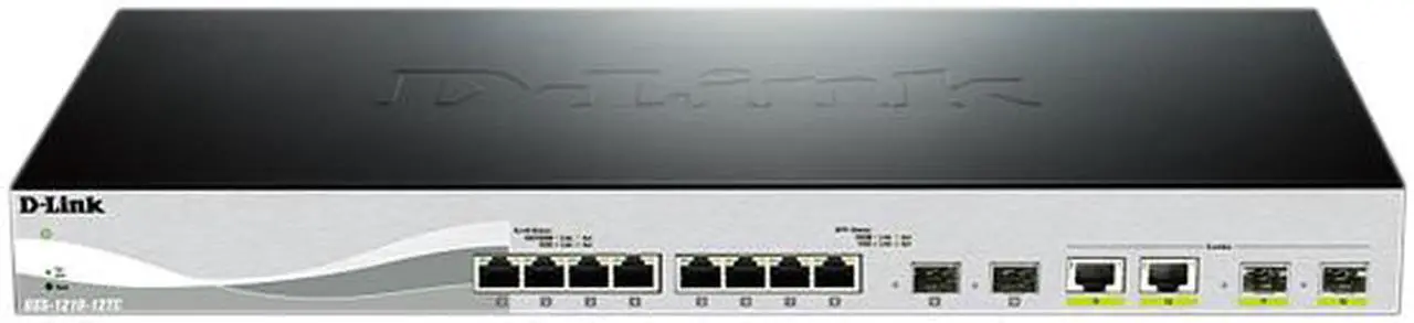 Alt view image 2 of 3 - DXS-1210-12TC - 12-Port Web Smart 10-Gigabit Ethernet Switch