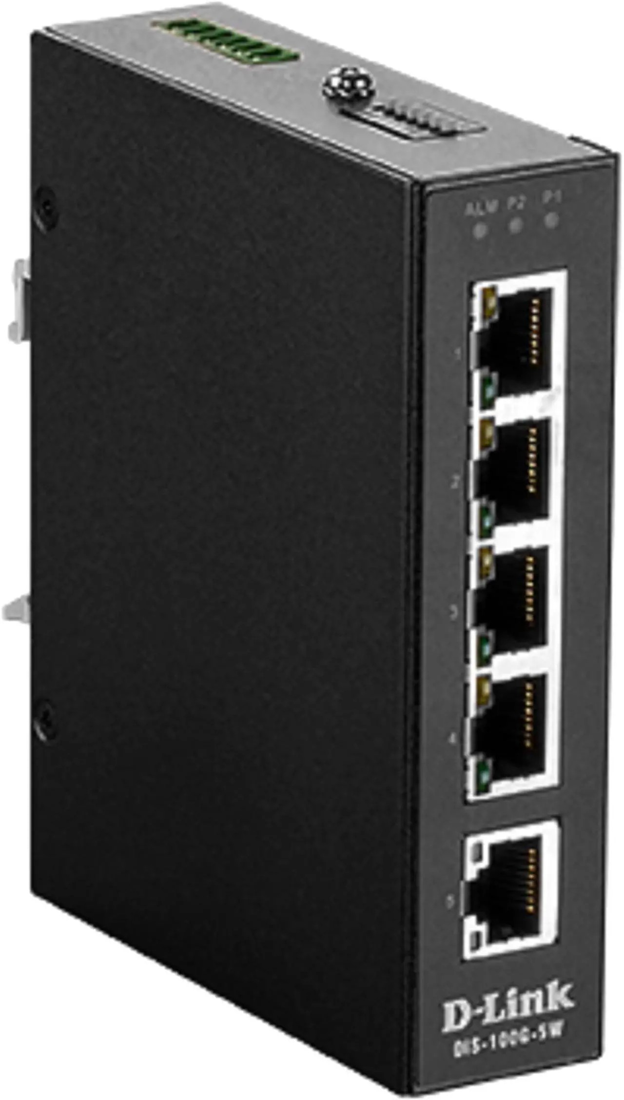 Main image of D-Link DIS-100G-5W 5-Port Unmanaged Industrial Switch, -40 Degree C to +75 Degree C