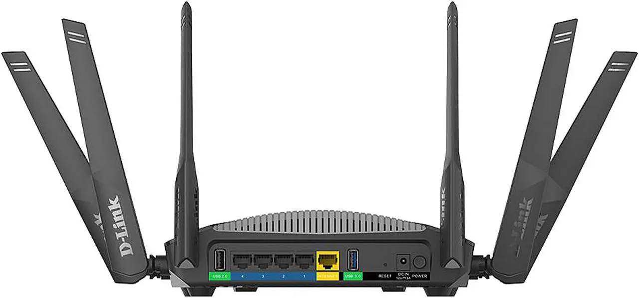 Alt view image 5 of 5 - D-Link DIR-3040 Smart AC3000 High Power Wi-Fi Tri Band Gigabit Router