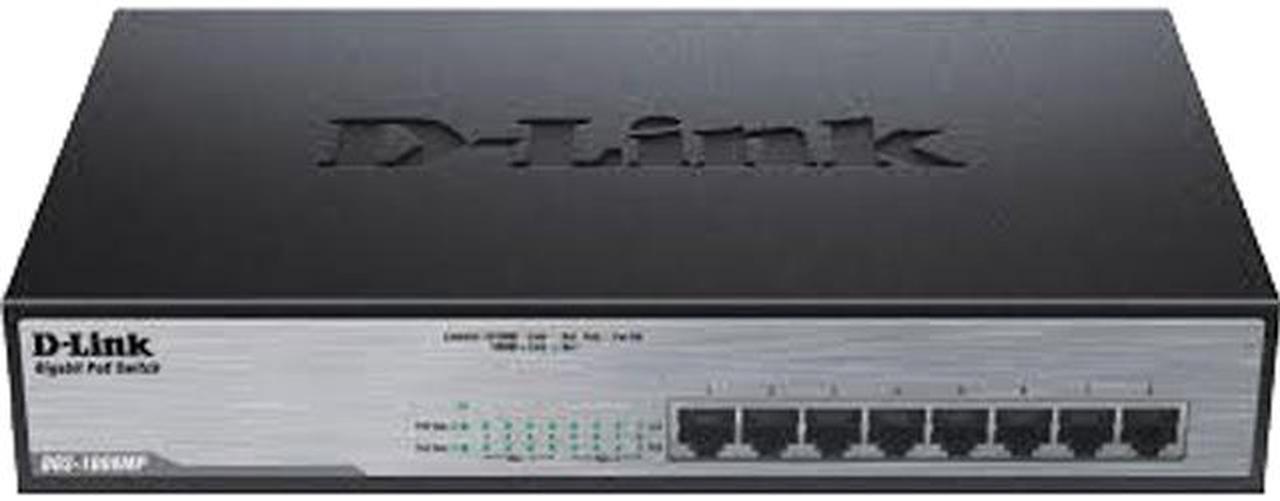 D-Link DGS-1008MP 8-Port Desktop Gigabit Max PoE Switch