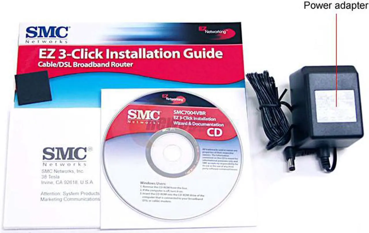 Alt view image 4 of 5 - SMC LG-ERICSSON Barricade SMC7004VBR Cable/DSL Broadband Router 1 x 10/100Mbps WAN Ports 4 x 10/100Mbps LAN Ports