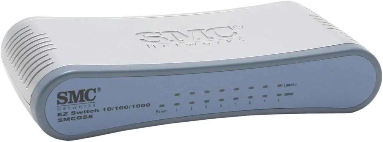 Main image of SMC LG-ERICSSON SMCGS8 Unmanaged Unmanaged 8 Ports Compact Switches