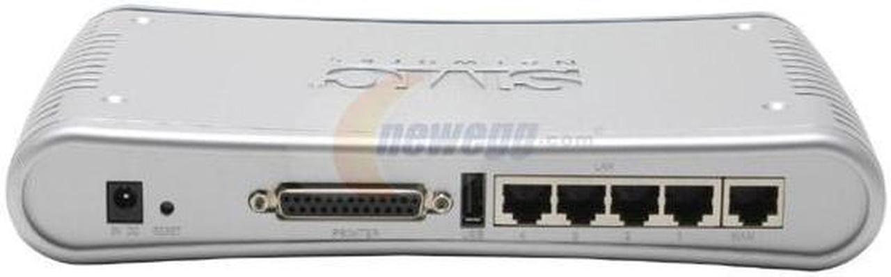Alt view image 2 of 4 - SMC LG-ERICSSON Barricade SMCBR14UP Broadband Router with Parallel and USB Print Server 1 x 10/100Mbps WAN Ports 4 x 10/100Mbps LAN Ports