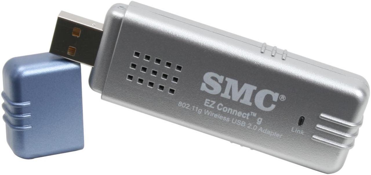 Main image of SMC LG-ERICSSON SMCWUSB-G EZ Connect 2.4GHz Wireless Adapter IEEE 802.11b/g USB 2.0 Up to 54Mbps Wireless Data Rates