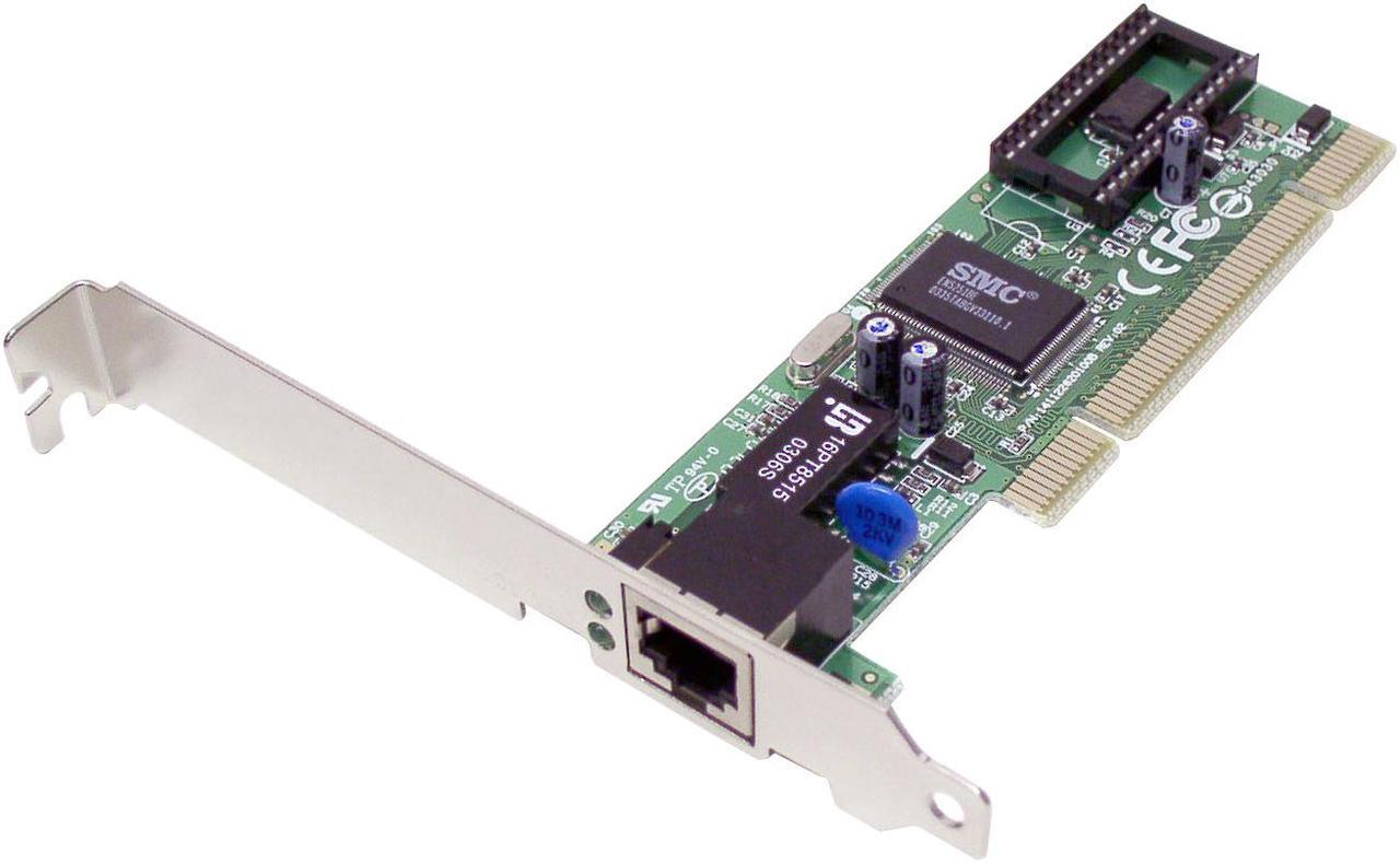 SMC LG-ERICSSON SMC1244TX Fast Ethernet PCI Network Card 10/20/100/200Mbps PCI 1 x RJ45