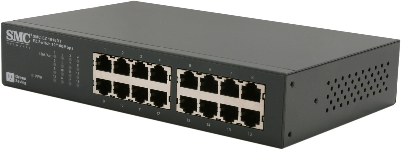 Switch Router Ezd SMC LG-ERICSSON SMC-EZ1016DT 16-Port Ethernet EZ Switch - Newegg.com