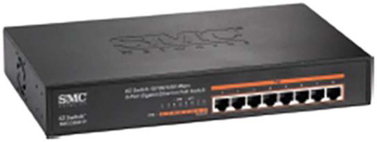 Alt view image 2 of 2 - SMC EZ Switch SMCGS801P NA Unmanaged Switch