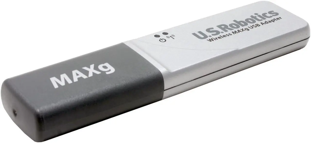 Main image of U.S. Robotics USR5421 Wireless MAXg USB Adapter IEEE 802.11b/g USB 2.0 Up to 125Mbps Wireless Data Rates