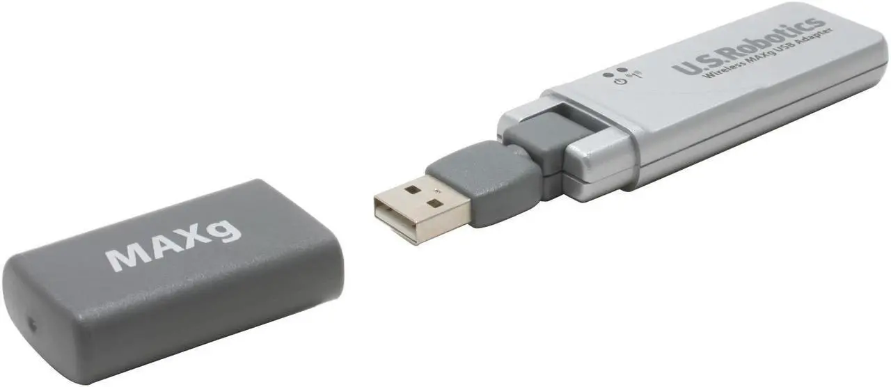 Alt view image 2 of 8 - U.S. Robotics USR5421 Wireless MAXg USB Adapter IEEE 802.11b/g USB 2.0 Up to 125Mbps Wireless Data Rates