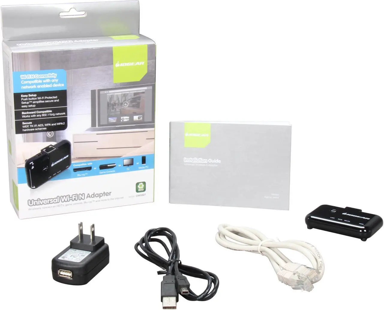 Alt view image 5 of 4 - IOGEAR GWU627 Universal Wifi Adapter for Internet Ready TV, Game Consoles & Ethernet-Enabled Devices
