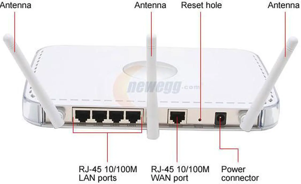 Alt view image 2 of 6 - NETGEAR WPNT834 RangeMax 240 Wireless Router IEEE 802.11b/g