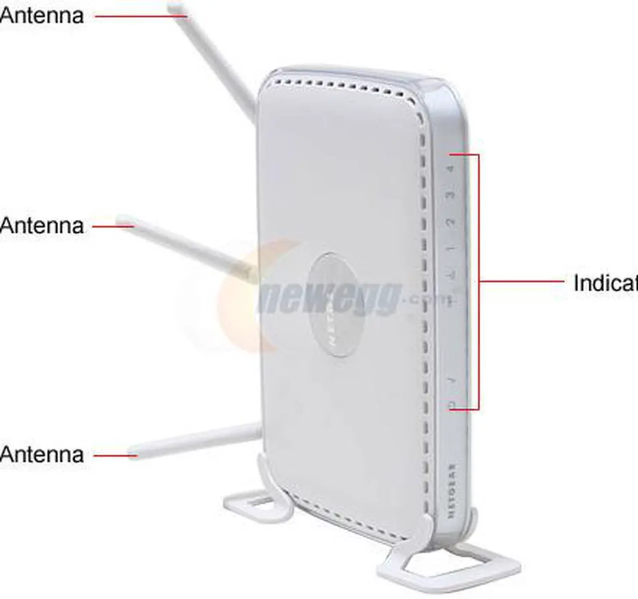 Alt view image 3 of 6 - NETGEAR WPNT834 RangeMax 240 Wireless Router IEEE 802.11b/g