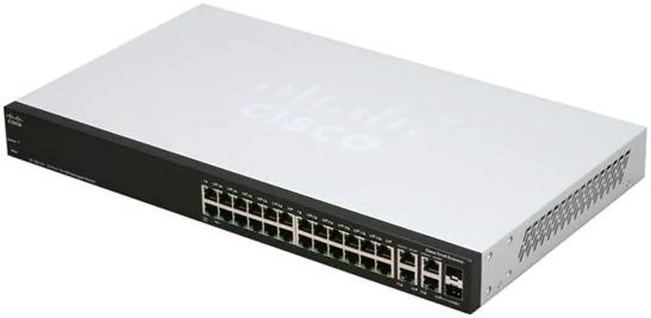 Main image of Cisco SF300-24 (SRW224G4-K9-NA) 24-port 10/100 Managed Switch with Gigabit Uplinks