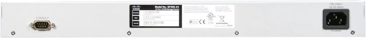 Alt view image 4 of 5 - Cisco SF300-24 (SRW224G4-K9-NA) 24-port 10/100 Managed Switch with Gigabit Uplinks